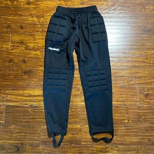NWT Reusch Alex G.K. Pants –Youth Medium – Black – Padded Goalie Gear